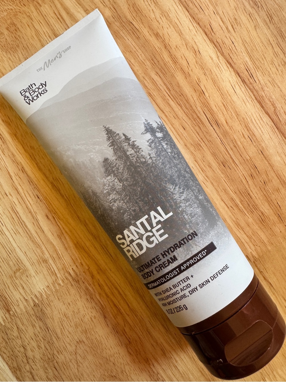 Bath & Body Works Santal Ridge Men’s Body Cream - Gray and Brown